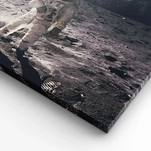 Canvas picture - Greetings from the Moon - 100x40 cm