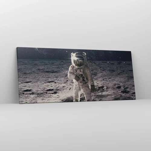 Canvas picture - Greetings from the Moon - 120x50 cm