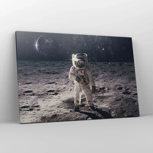 Canvas picture - Greetings from the Moon - 120x80 cm