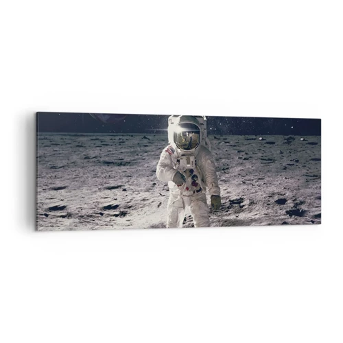 Canvas picture - Greetings from the Moon - 140x50 cm