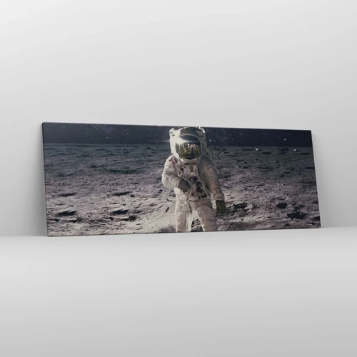 Canvas picture - Greetings from the Moon - 140x50 cm