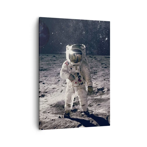 Canvas picture - Greetings from the Moon - 50x70 cm