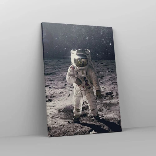 Canvas picture - Greetings from the Moon - 50x70 cm