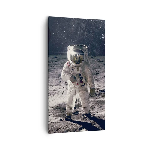 Canvas picture - Greetings from the Moon - 55x100 cm