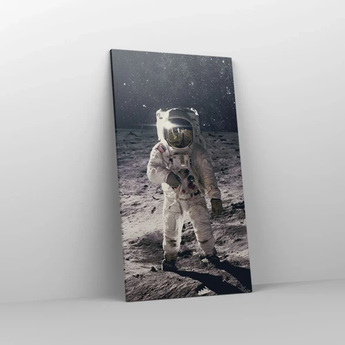 Canvas picture - Greetings from the Moon - 55x100 cm