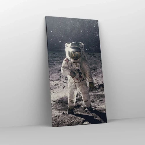 Canvas picture - Greetings from the Moon - 65x120 cm