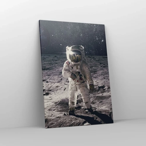 Canvas picture - Greetings from the Moon - 70x100 cm