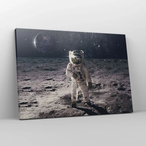 Canvas picture - Greetings from the Moon - 70x50 cm