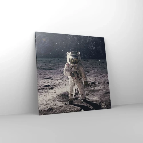 Canvas picture - Greetings from the Moon - 70x70 cm