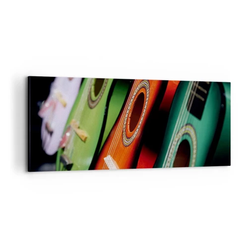 Canvas picture - Guitar Has Many Shades - 100x40 cm
