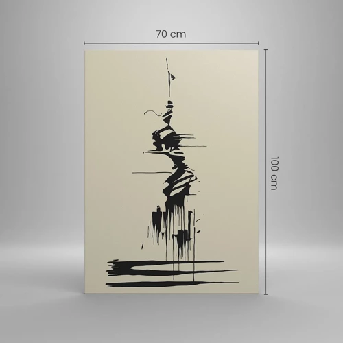 Canvas picture - Hasty Abstract - 70x100 cm