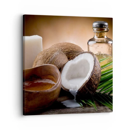 Canvas picture - Health from Tropical Islands - 30x30 cm