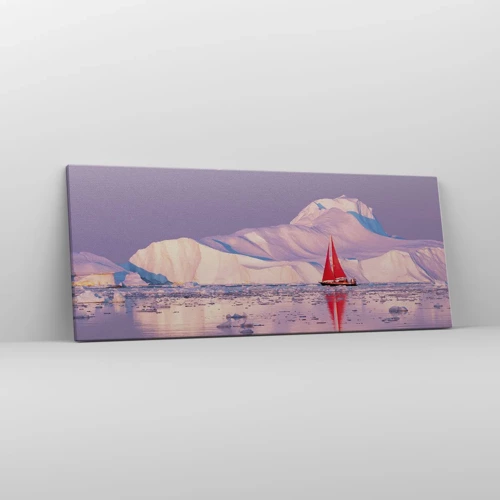 Canvas picture - Heat of the Sail, Cold of the Ice - 100x40 cm