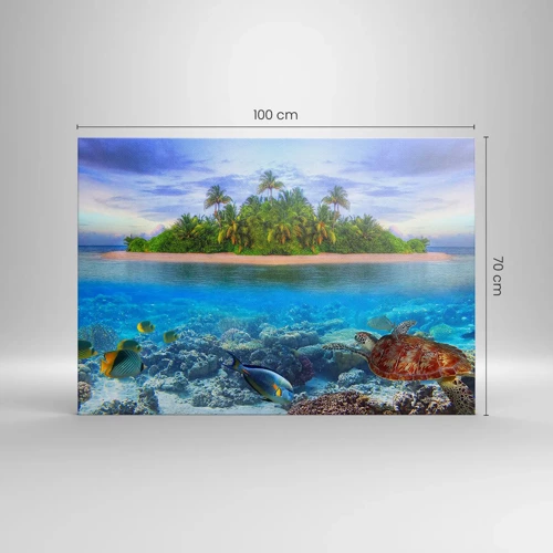 Canvas picture - Heavenly Island Invites You - 100x70 cm