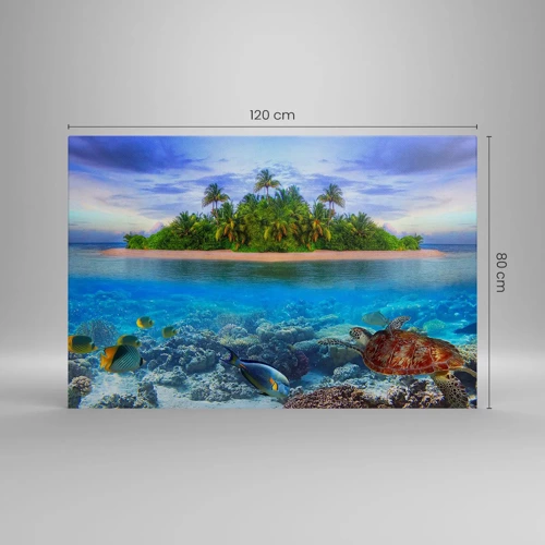 Canvas picture - Heavenly Island Invites You - 120x80 cm