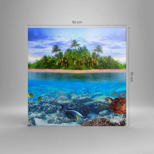 Canvas picture - Heavenly Island Invites You - 50x50 cm