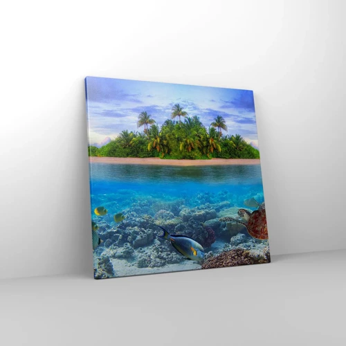 Canvas picture - Heavenly Island Invites You - 50x50 cm