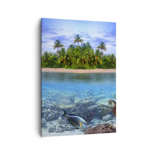 Canvas picture - Heavenly Island Invites You - 50x70 cm