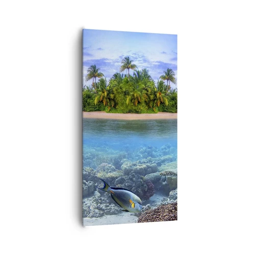 Canvas picture - Heavenly Island Invites You - 65x120 cm