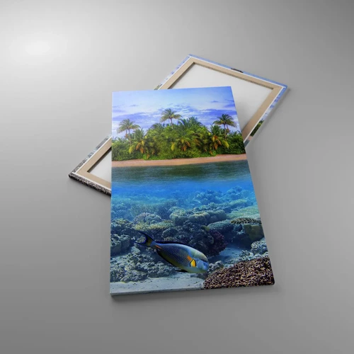 Canvas picture - Heavenly Island Invites You - 65x120 cm