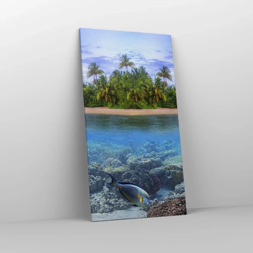 Canvas picture - Heavenly Island Invites You - 65x120 cm