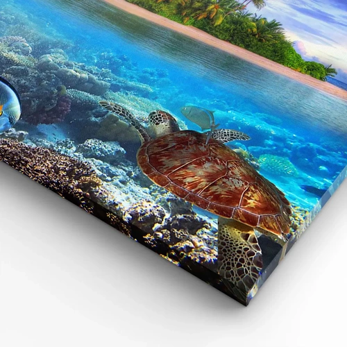 Canvas picture - Heavenly Island Invites You - 65x120 cm