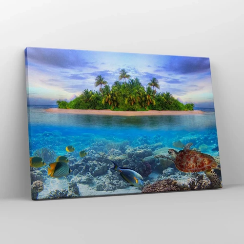 Canvas picture - Heavenly Island Invites You - 70x50 cm