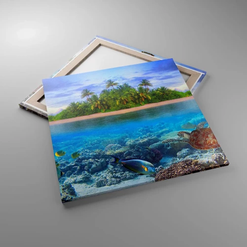 Canvas picture - Heavenly Island Invites You - 70x70 cm