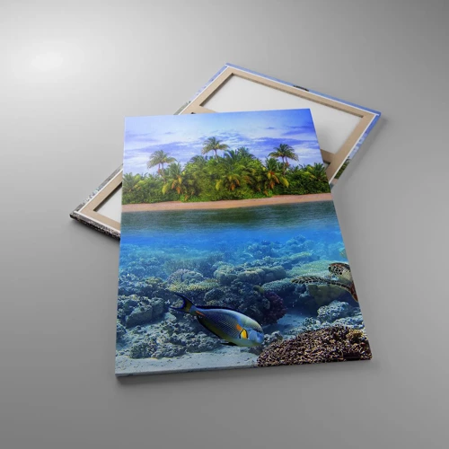 Canvas picture - Heavenly Island Invites You - 80x120 cm