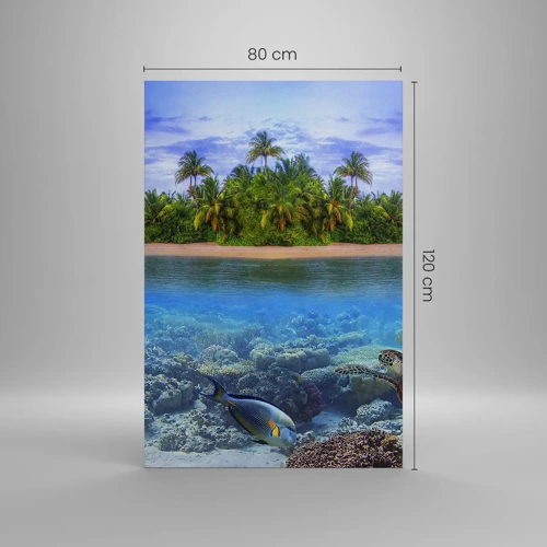 Canvas picture - Heavenly Island Invites You - 80x120 cm