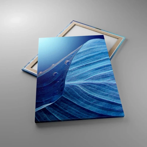 Canvas picture - Hidden Drops of Blue - 70x100 cm