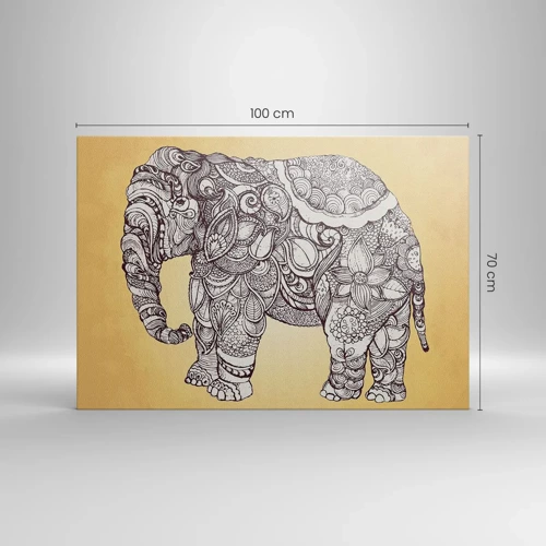 Canvas picture - Hidden Elephant - 100x70 cm