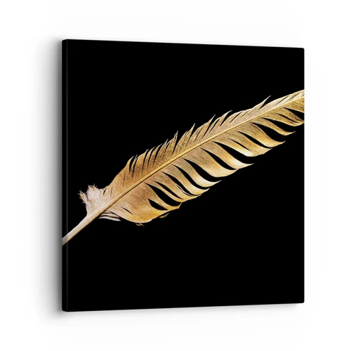 Canvas picture - High-Class Feather - 30x30 cm