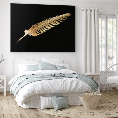 Canvas picture - High-Class Feather - 70x50 cm