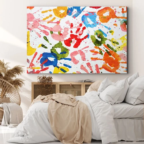 Canvas picture - High Five! - 70x50 cm