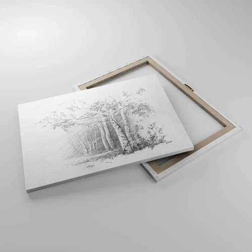 Canvas picture - Holiday of Birch Forest - 70x50 cm