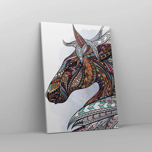 Canvas picture - Horse of a Celtic Warrior - 50x70 cm