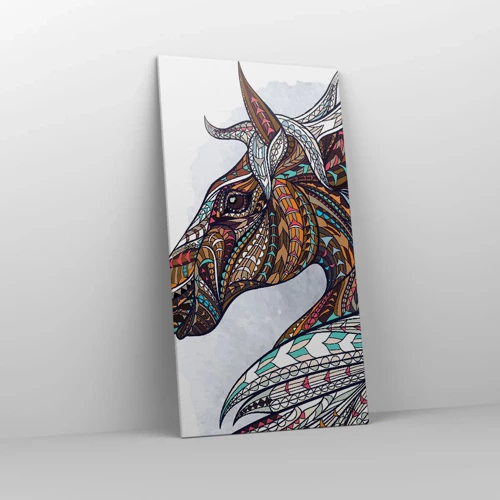 Canvas picture - Horse of a Celtic Warrior - 65x120 cm