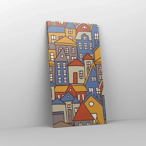 Canvas picture - House after House - 55x100 cm