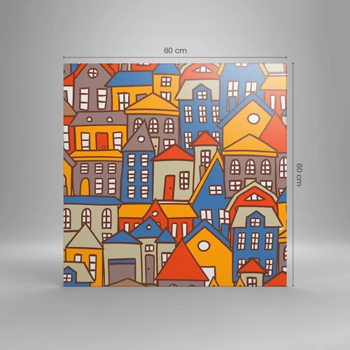 Canvas picture - House after House - 60x60 cm