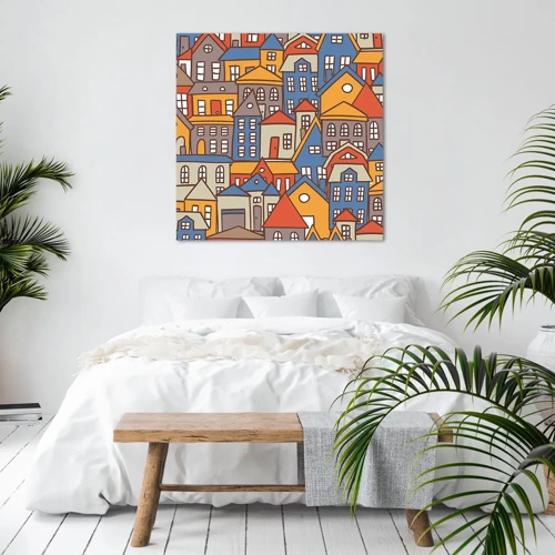 Canvas picture - House after House - 70x70 cm