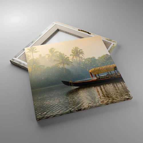 Canvas picture - House on the River - 40x40 cm