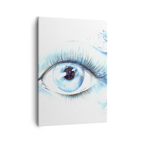 Canvas picture - Immerse in those Blue Eyes - 50x70 cm