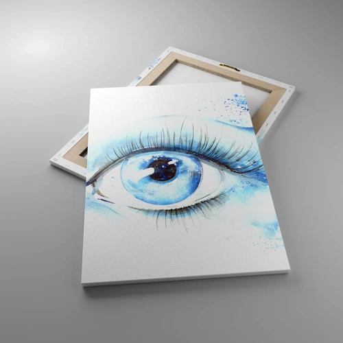 Canvas picture - Immerse in those Blue Eyes - 50x70 cm