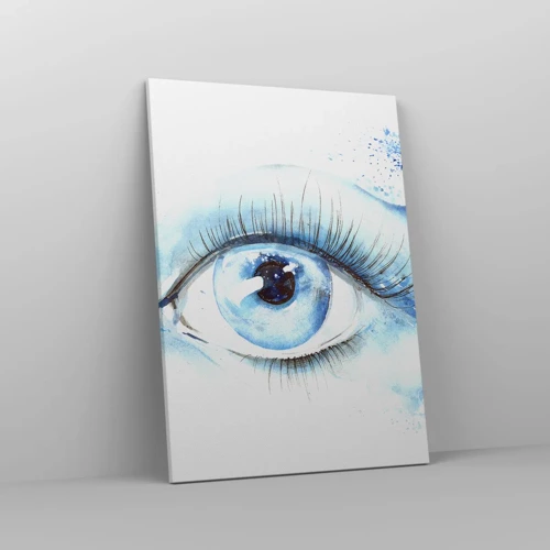 Canvas picture - Immerse in those Blue Eyes - 50x70 cm