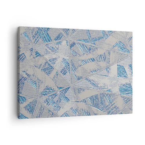 Canvas picture - In Blue and Grey Maze - 70x50 cm