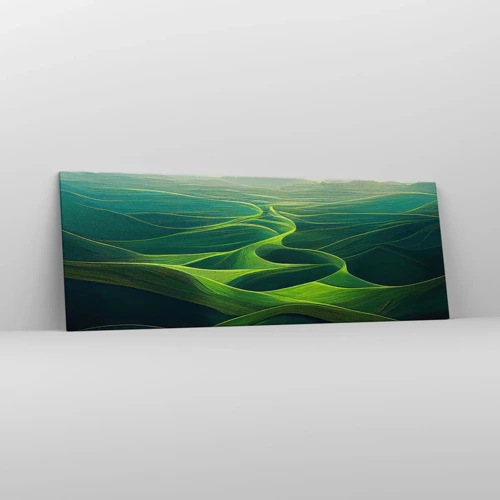 Canvas picture - In Green Valleys - 140x50 cm