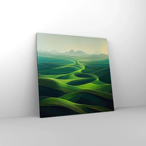 Canvas picture - In Green Valleys - 40x40 cm