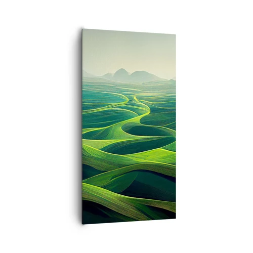 Canvas picture - In Green Valleys - 65x120 cm