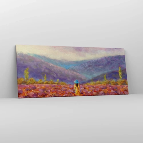 Canvas picture - In Lavendar World - 120x50 cm